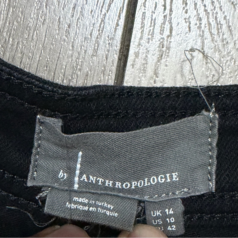 Anthropologie Black High Waist Ruffle Shorts - Picture 7 of 7